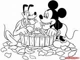 Topolino Colorare Mangia Disneyclips Pluto Bambini Suoi Bambino sketch template