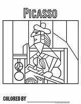 Picasso Coloring Pages Cubism Pablo Printable Colorir Worksheets Kids Arte Sheets Para Da Artist Obras Disegni Famous Color Artists Colorare sketch template