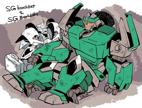 Knockout And Breakdown Shattered Glass Transformers