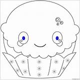 Kawaii Pages Christmas Cupcake Coloring Color Coloringpagesonly sketch template