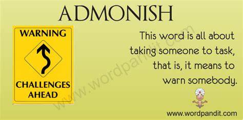 admonish wordpandit