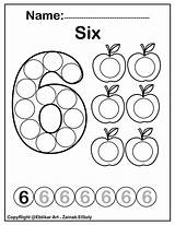 Dot Coloring Pages Numbers Marker Activity Preschool Set Counting Worksheets Apples Color Printables Kids Activities Count Math Choose Board sketch template