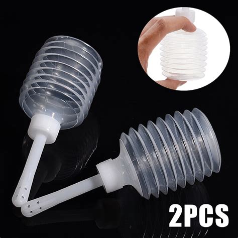 2pcs 200ml disposable enema rectal syringe anal vaginal cleaner