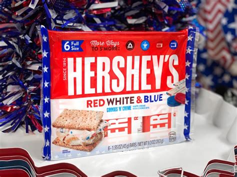 Hershey S Red White And Blue Cookies N Creme Bars Now