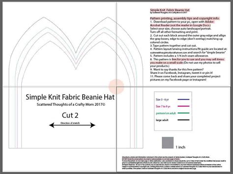 beanie hat pattern  sizes scattered thoughts   crafty mom