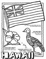 Coloring Pages Crayola Hawaii Sheets Printable Color Hawaiian State Worksheets Flag Kids Facts Printables Bird Luau Book Usa Colors Print sketch template