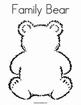 Bear Coloring Family Teddy Built California Usa sketch template