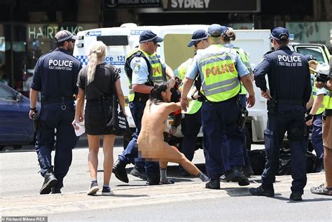 Naked Woman Arrested During ‘invasion Day’ Protest