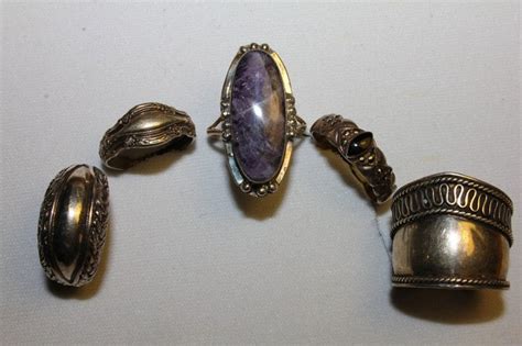vintage zilveren ringen catawiki