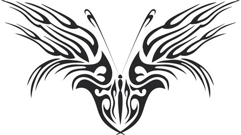 Tribal Butterfly Vector Art 46 Dxf File Free Download