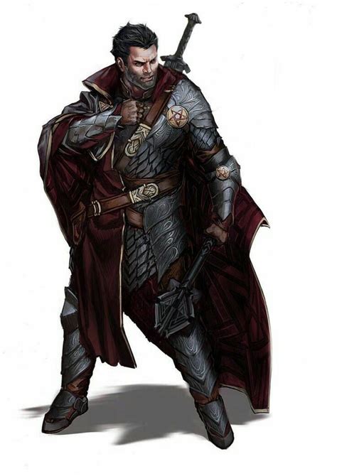 dark cleric dungeons  dragons characters paladin dnd fantasy male characters