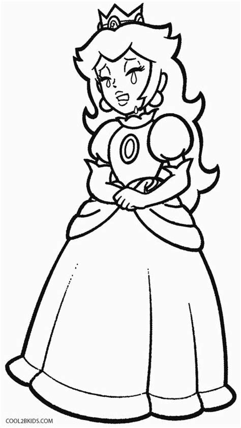 printable princess peach coloring pages  kids coolbkids cartoon