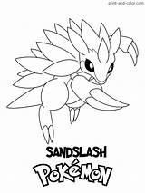 Sandslash Electivire Pokémon sketch template