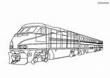 Amtrak Locomotive sketch template