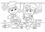 Bakery Pages Coloring Kids Printing Baking Children Print sketch template