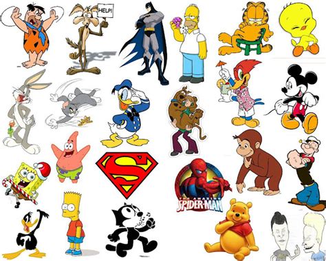 top   popular cartoon characters top