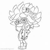 Splatoon Hachi sketch template