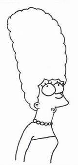 Coloring Marge Pages Simpsons Simpson Cartoons Drawing Post Newer Older Getdrawings Lisa sketch template