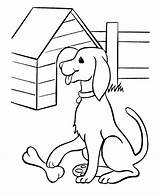 Coloring Dog Pages Printable Library Clipart Puppy House sketch template
