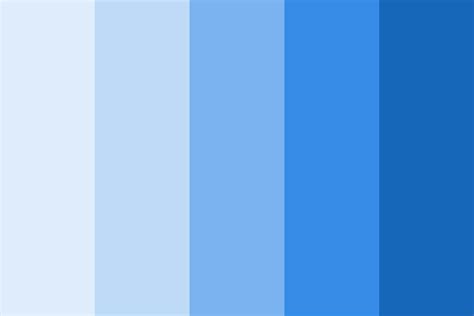 monochromatic blue color palette