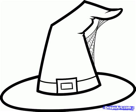witch hat coloring page color periods  coloring pages