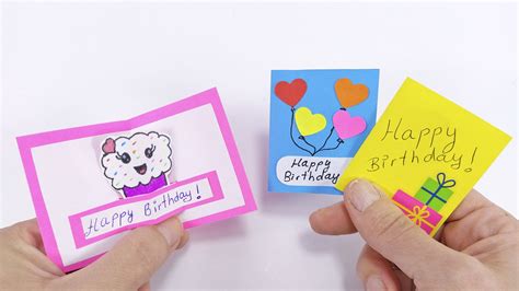 cute small birthday cards mini pop  cards birthday