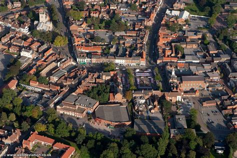 retford town centre   air aerial photographs  great britain