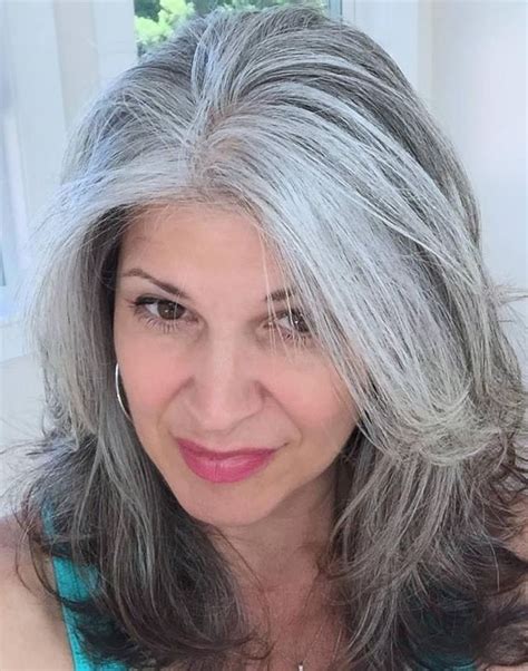 Natural Gray Hair Long Gray Hair Silver Grey Hair White Hair White