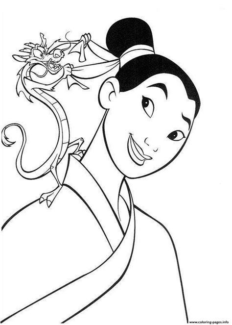 princess mulan sf coloring page printable