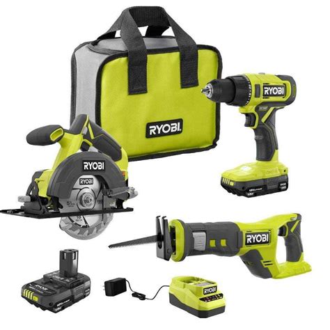 Ryobi One 18v Cordless 2 Tool Combo Kit W Drill Driver Acmetool