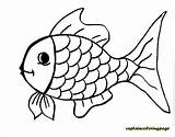 Coloring Fish Drawing Draw Kids Pages Book Painting Pdf sketch template