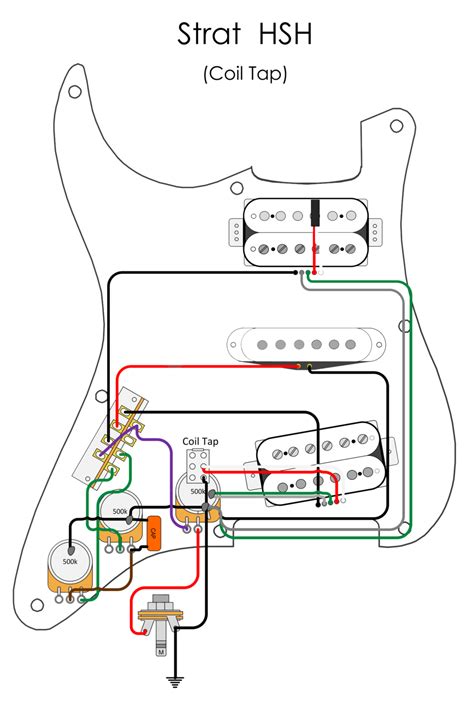 strat hsh  coil tap wiring diagram blackwood guitarworks