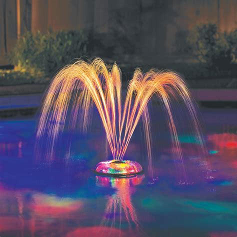 swimming pool lights underwater floating fountain show waterfall led multi color  ebay