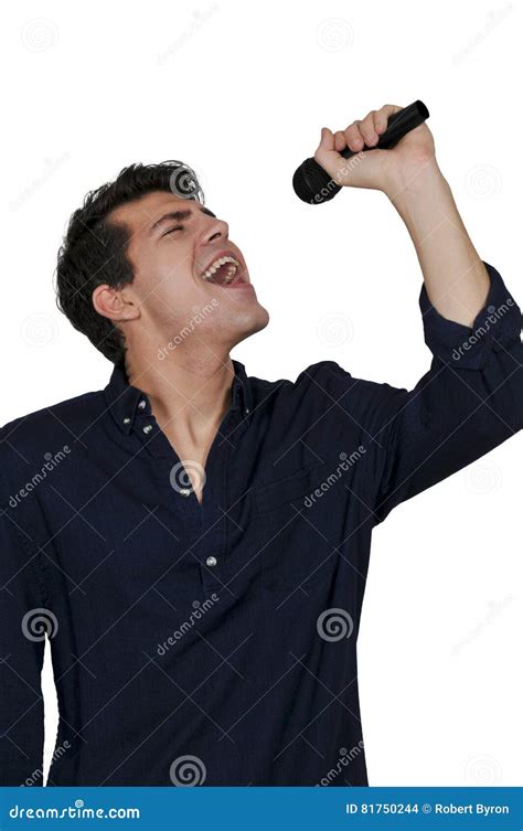 man singer stock photo image  audio entertainer microphone