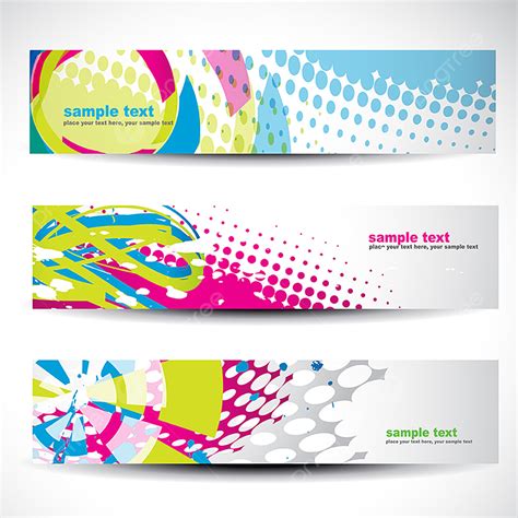 abstract website header vector png images abstract header set abstract background banner png