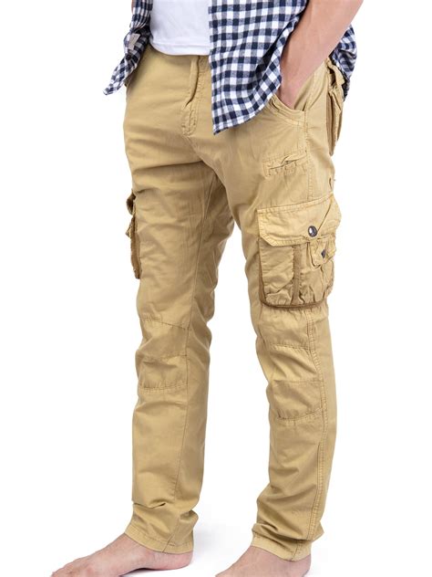 sayfut womens khaki cargo pants vintage paratrooper style cargo pant