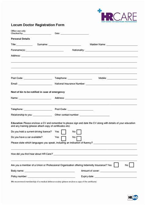 printable office forms lovely    doctor fice forms printable doctor document