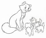 Aristocats Coloring Pages Printable Kids sketch template
