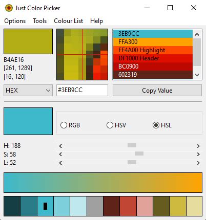 hex code color picker  image   color palette  matches