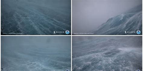 ocean drone captures wild video footage   hurricane sam