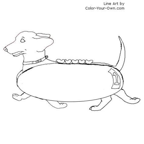 weiner nationals dachshund dog coloring page dog coloring page