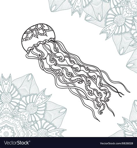 top  jellyfish coloring pages  adults home family style