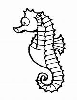 Coloring Pages Seahorse Cute Sea Horse Colouring Dibujos Para Sheet Creature Clipart sketch template