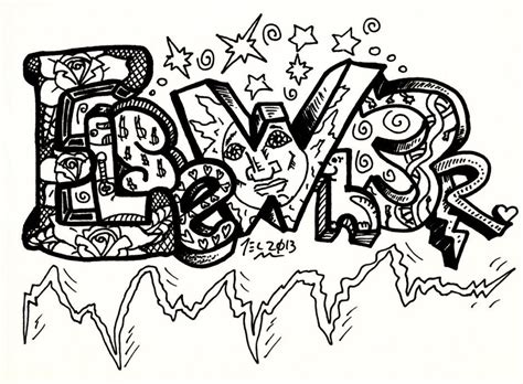 graffiti letters coloring pages coloring home