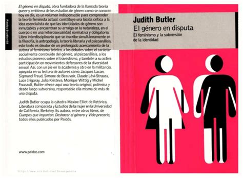Pdf El Género En Disputa El Feminismo Y La Subversión De La