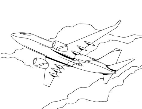 airplane coloring page bestofcoloringcom