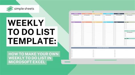 weekly   list template      weekly   list