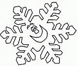 Coloring Snowflake Pages Kids Popular sketch template