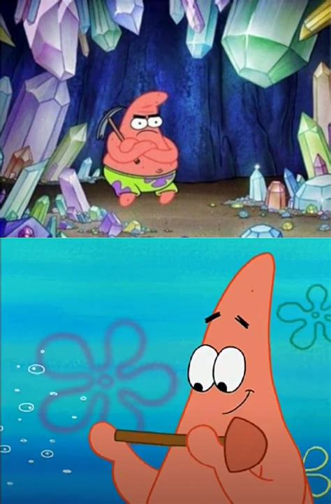 angry patrick   happy patrick  plunger rmemetemplatesofficial