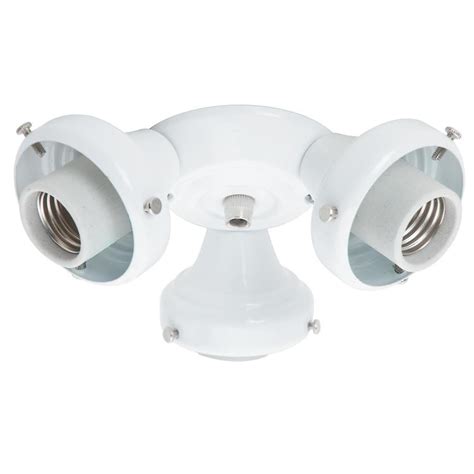 hunter  light white fluorescent ceiling fan light kit  lowescom